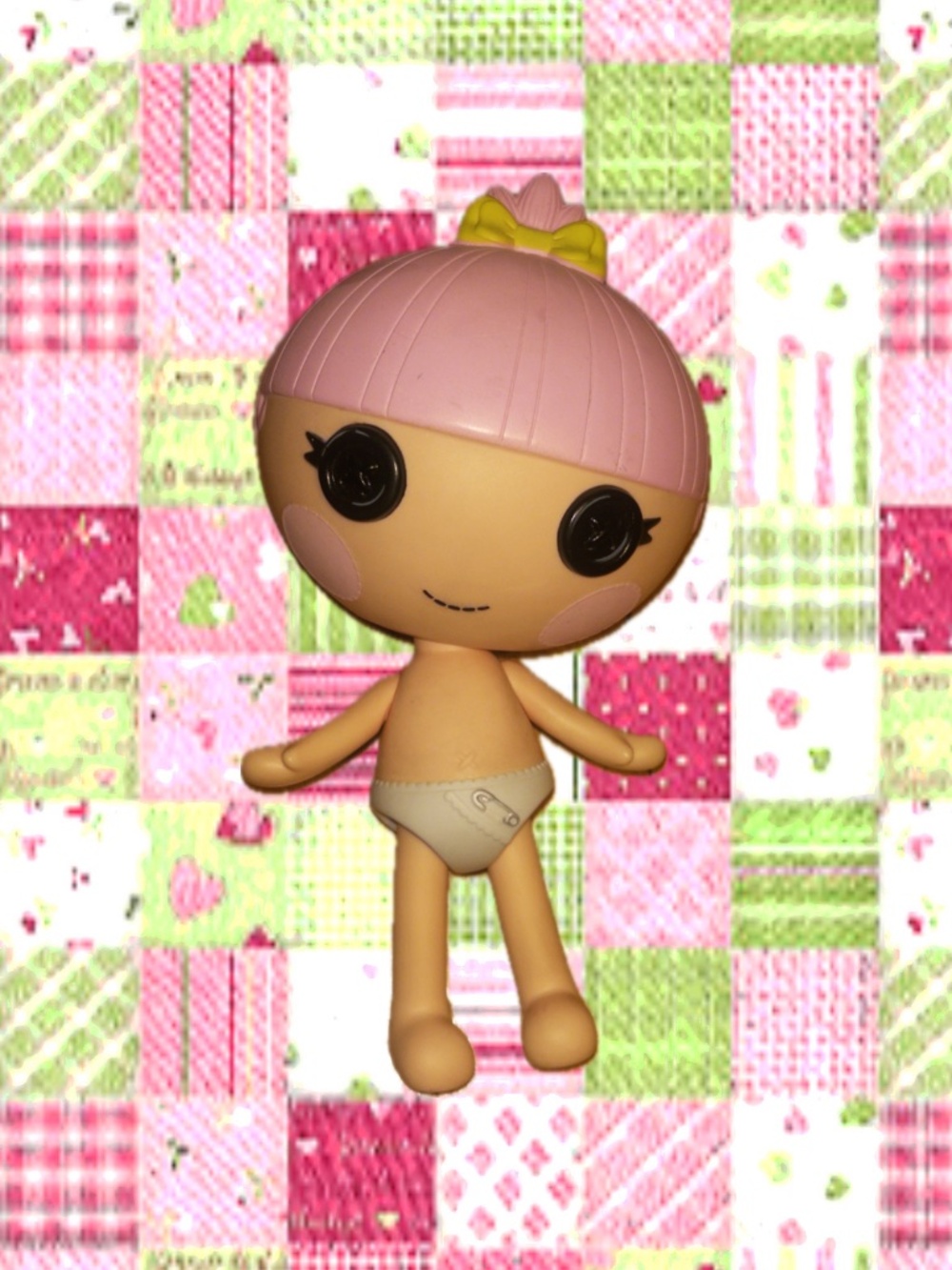 Lalaloopsy Baby Pink Hair White Diaper 8” Doll MGA Entertainment 2011